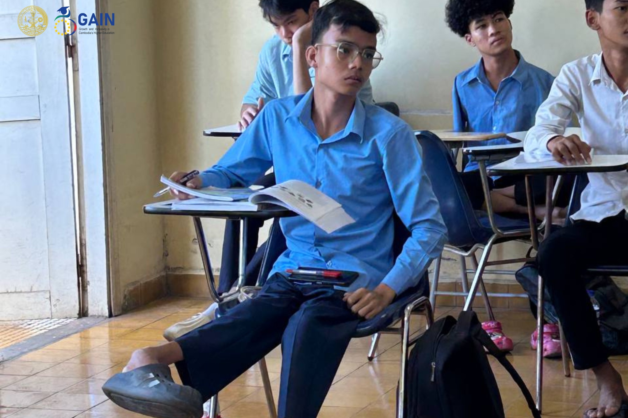 Empowering Ability Through Education: Khot Chamroeun’s Journey at Royal University of Phnom Penh